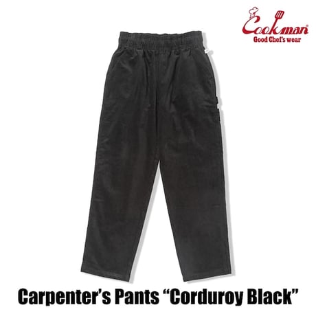 Cookman Carpenter's Pants Corduroy (Black)｜クックマン カーペンターパンツ コーデュロイ（ブラック）