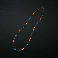 JOHN SOFIA Beads Necklace (Indian & Blue Earth)｜ジョンソフィア ビーズネックレス（インディアン/ブルーアース）