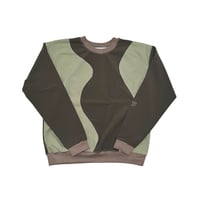 JOHN SOFIA Earth Wave Crewneck (Army2/6)｜ジョンソフィア アースウェーブ クルーネック（アーミー2/6）