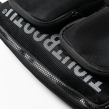 TIGHTBOOTH LOGO MESH SACOCHE (Black)｜タイトブース ロゴ メッシュ サコッシュ（ブラック）