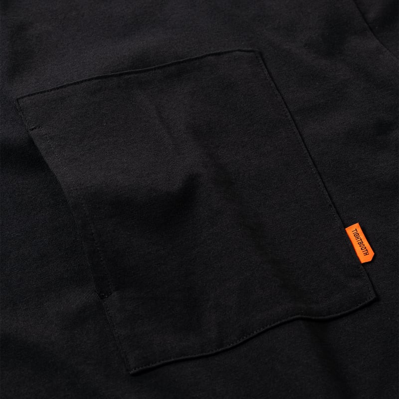 TIGHTBOOTH LABEL LOGO L/S T-SHIRT (Black)｜タイトブー