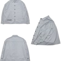 JOHN SOFIA Daisy Squares LS Shirt (White)｜ジョンソフィア デイジースクエアーズ ロングスリーブシャツ（ホワイト）