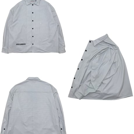 JOHN SOFIA Daisy Squares LS Shirt (White)｜ジョンソフィア デイジースクエアーズ ロングスリーブシャツ（ホワイト）