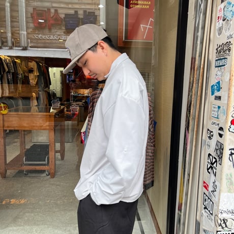 JOHN SOFIA Daisy Squares LS Shirt (White)｜ジョンソフィア デイジースクエアーズ ロングスリーブシャツ（ホワイト）