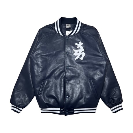 Fanatics NY Yankees Kanji PU Jacket (Navy)｜ファナティクス ニューヨークヤンキース 漢字 PUジャケット（ネイビー）