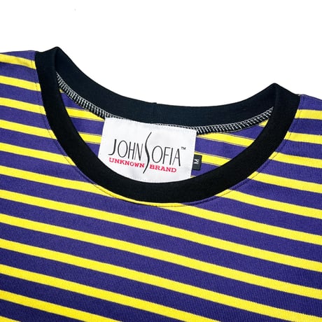 JOHN SOFIA JOHN'S LIKES BORDER LONG SLEEVE (NAVY&YELLOW)｜ジョンソフィア ジョンズ ライクス ボーダー ロングスリーブ（ネイビー＆イエロー）