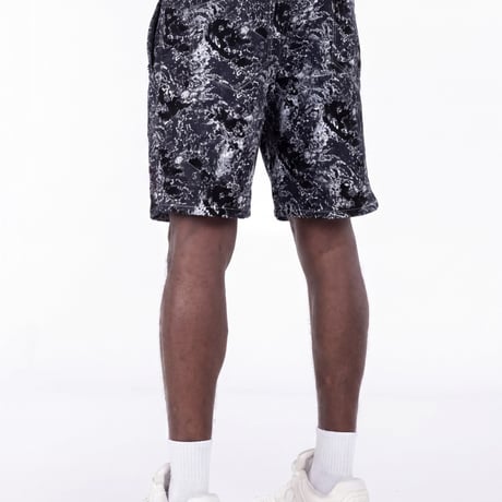 GUAPI Obsidian Black Laser Velvet Shorts (Obsidian Black) | グアピ オブシディアン ブラック レーザー ベルベット ショーツ（ブラック）