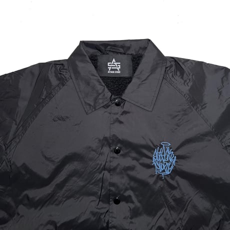 ATTACK ORIGINAL “Angel” & “Compass” Coach Jacket (Blk/Blu)｜アタックオリジナル エンジェル＆コンパス コーチジャケット（ブラック/ブルー）