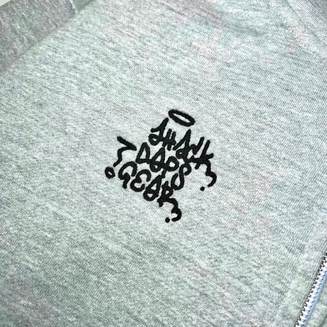 ADG Metal Face Zip Hoodie (Heather Gray, Brown)｜エーディージー メタルフェイス ジップフーディー（ヘザーグレー/ブラウン）