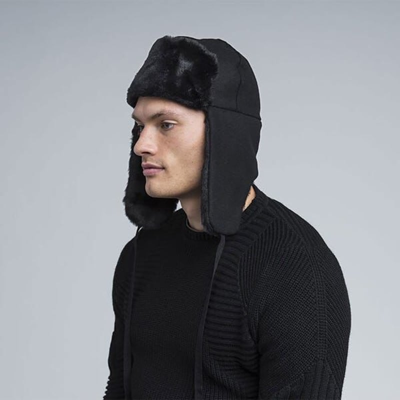 KANGOL Wool Ushanka (BLACK, DK.FLANNEL) | Attac...