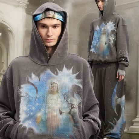 DND4DES Our Lady Of The Hot Drill Set-Up (GRAY)｜ディーエヌディーフォーデス セットアップ（グレー）