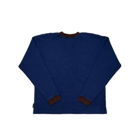 JOHN SOFIA RINGER THERMAL KNIT (NAVY)｜ジョンソフィア リンガー サーマル ニット（ネイビー）