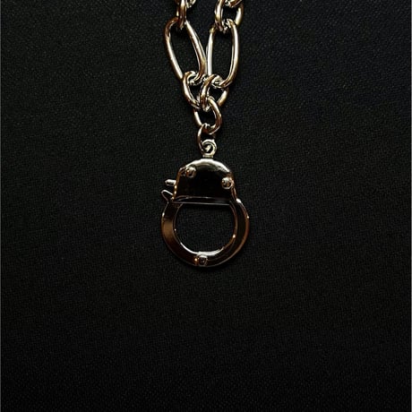 JOHN SOFIA Single Cuff Chain Necklace (SLV)