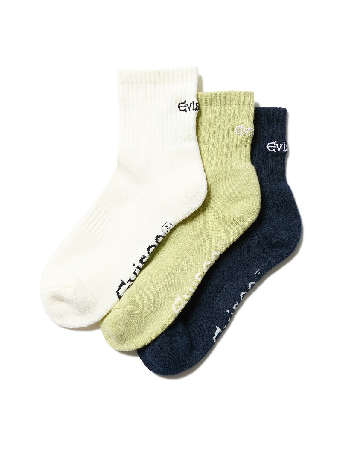 EVISEN LOGO ANKLE SOCKS (Green)｜エヴィセン ロゴ アンクル ソ