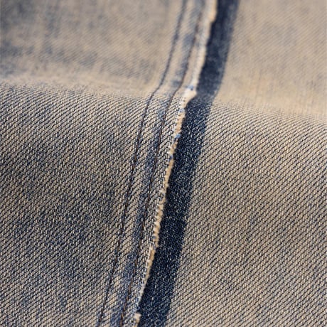 SUPPLIER Fire Tribal Leather Patch Baggy Denim (BLUE)｜サプライヤー ファイヤー トライバル レザー パッチ バギーデニム（ブルー）