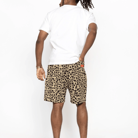 Cookman Chef Pants Short Light Leopard (Beige)｜クックマン シェフパンツ ショート ライトレオパード（ベージュ）