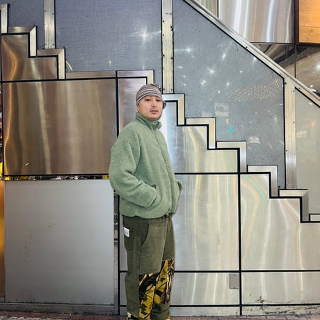 JOHN SOFIA Border Tube Beanie (Wood)｜ジョンソフィア ボーダー チューブビーニー（ウッド）