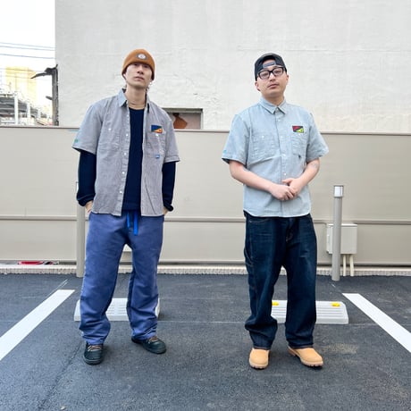 JOHN SOFIA STAFF UNIFORM HICKORY SHIRT (LT.BLUE)｜ジョンソフィア スタッフユニフォーム ヒッコリー シャツ（ライトブルー）