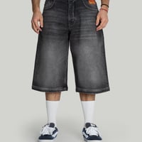 HOMEBOY X-TRA DESPERADO DENIM SHORTS (VINTAGE BLACK)｜ホームボーイ エクストラ デスペラード デニム ショーツ（ヴィンテージ ブラック)