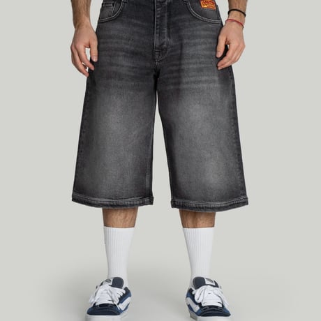 HOMEBOY X-TRA DESPERADO DENIM SHORTS (VINTAGE BLACK)｜ホームボーイ エクストラ デスペラード デニム ショーツ（ヴィンテージ ブラック)