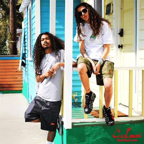 Cookman Chef Pants Short Front Pocket Raindrop Camo (Green) | クックマン ショートフロントポケット カモパンツ（グリーン）