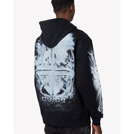 GUAPI Black Heavens Vault Hoodie V3 (Black)｜グアピ ブラック ヘブンズ ヴォルト フーディー V3（ブラック）