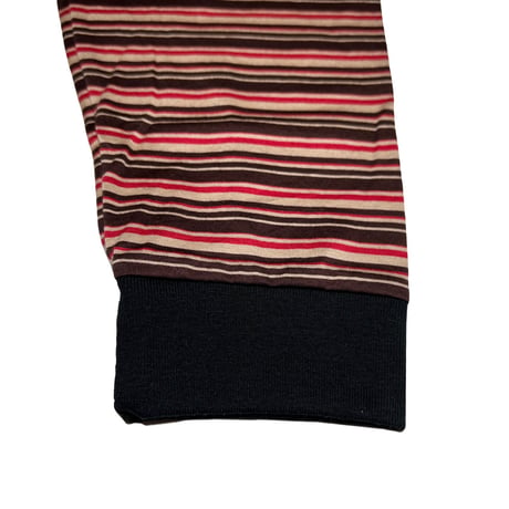 JOHN SOFIA John Border Long Sleeve (Dk Gray, Brown)｜ジョンソフィア ジョン ボーダー ロングスリーブ（ダークグレー/ブラウン）