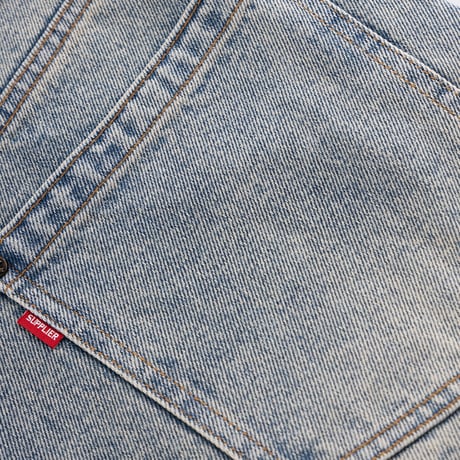 SUPPLIER Royal Cross Rhinestone Baggy Denim Shorts (BLUE)｜サプライヤー ロイヤルクロス ラインストーン バギーデニムショーツ（ブルー)