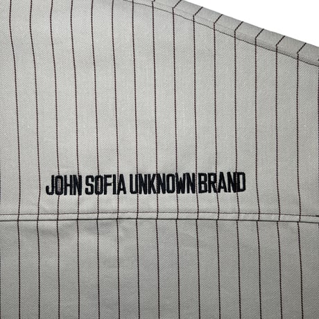 JOHN SOFIA Pinstripe Worker Shirtjacket & Pants Setup (Beige)｜ジョンソフィア ピンストライプ ワーカーセットアップ