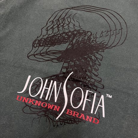 JOHN SOFIA Acid CT Garment Dye Tee (DK Green)｜ジョンソフィア アシッドCT ガーメントダイ ティーシャツ（ダークグリーン）