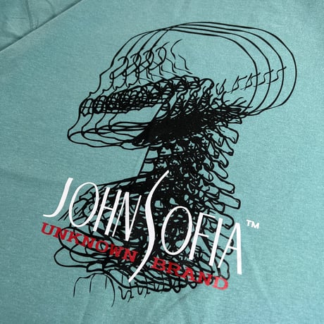 JOHN SOFIA Acid CT Garment Dye Tee (Lt Green, Yellow)｜ジョンソフィア アシッドCT ガーメントダイ ティーシャツ（ライトグリーン/イエロー）