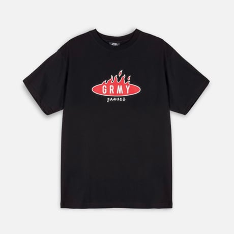 GRIMEY BURN IN FLAMES REGULAR TEE (BLACK)｜グライミー バーンインフレイムス レギュラー ティーシャツ（ブラック）