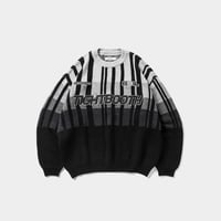 TIGHTBOOTH x 紅桜 / JQ KNIT SWEATER (Black)｜タイトブース × 紅桜 ジャカード ニットセーター（ブラック）