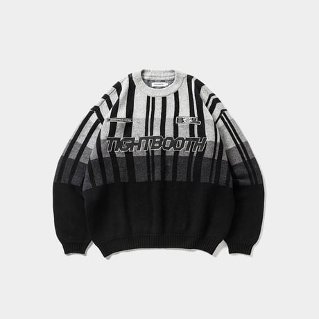 TIGHTBOOTH x 紅桜 / JQ KNIT SWEATER (Black)｜タイトブース × 紅桜 ジャカード ニットセーター（ブラック）