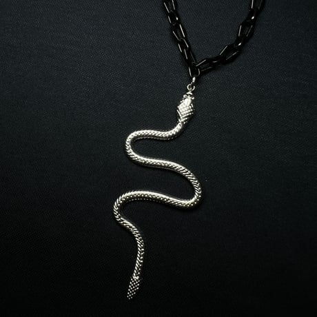 JOHN SOFIA “NAHASH”  chain necklace (Obsidian Black)｜ジョンソフィア ナハッシュ チェーン ネックレス (オブシディアン ブラック)