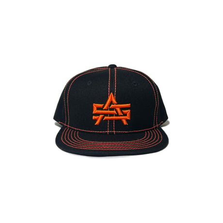 ADG AS Logo Stitch Snapback (Org)｜ADG ASロゴ ステッチ スナップバック（オレンジ）