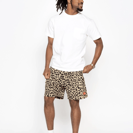 Cookman Chef Pants Short Light Leopard (Beige)｜クックマン シェフパンツ ショート ライトレオパード（ベージュ）