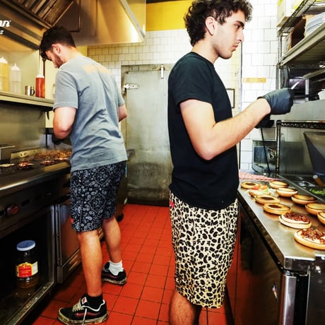 Cookman Chef Pants Short Light Paisley (Black)｜クックマン シェフパンツ ショート ライトペイズリー（ブラック）