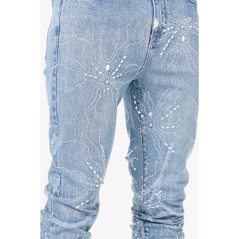 GUAPI Steel Blue Spider Denim (Blue) | Attack S