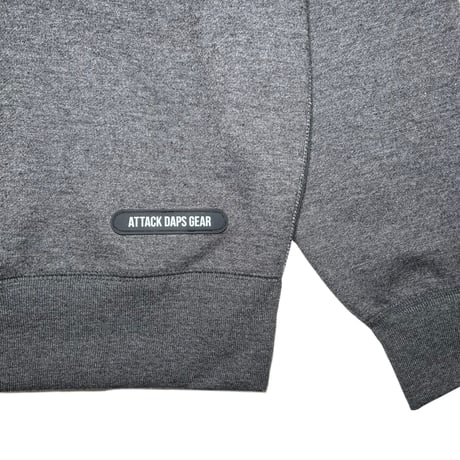 ADG AS Logo Zip Hoodie (DK.Gray/Black)｜エーディージー ASロゴ ジップフーディー（ダークグレー/ブラック）