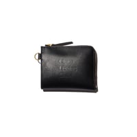 Chaos Fishing Club Logo Leather Wallet2.0 (BLACK)｜カオスフィッシングクラブ ロゴ レザーウォレット2.0（ブラック）