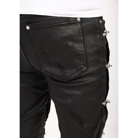 GUAPI Obsidian Black Aviation Clasp Denim (Black)｜グアピ オブシディアン ブラック アビエーション クラスプ デニム（ブラック）