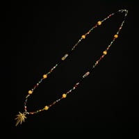JOHN SOFIA Leaf Beads Necklace (Gold)｜ジョンソフィア リーフビーズネックレス（ゴールド）