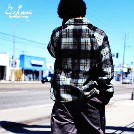 Cookman Delivery Jacket Woolmix Tartan Canadian (Black)｜クックマン デリバリージャケット ウールミックス タータン カナディアン（ブラック）