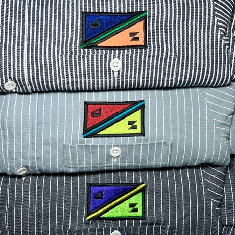 JOHN SOFIA STAFF UNIFORM HICKORY SHIRT (LT.BLUE)｜ジョンソフィア スタッフユニフォーム ヒッコリー シャツ（ライトブルー）