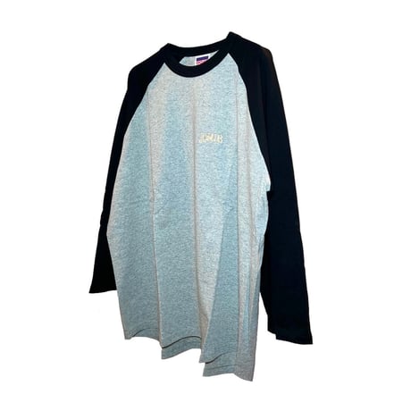JOHN SOFIA Initial Baseball Tee (Blk/Wht, Blk/Gry)｜ジョンソフィア イニシャル ベースボールTシャツ（ブラック/ホワイト・ブラック/グレー）