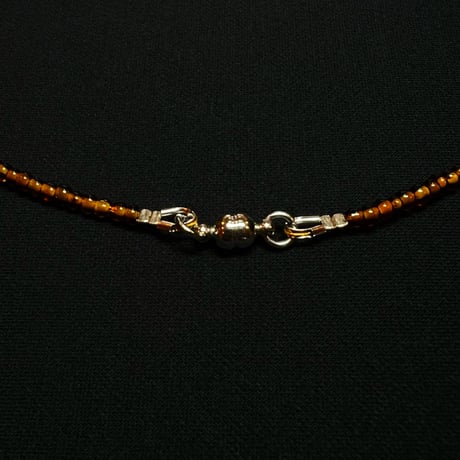 JOHN SOFIA Cow Head beads necklace (brown/yellow)｜ジョンソフィア カウヘッド ビーズネックレス（ブラウン／イエロー）