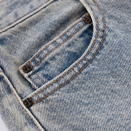 SUPPLIER Royal Cross Rhinestone Baggy Denim Shorts (BLUE)｜サプライヤー ロイヤルクロス ラインストーン バギーデニムショーツ（ブルー)