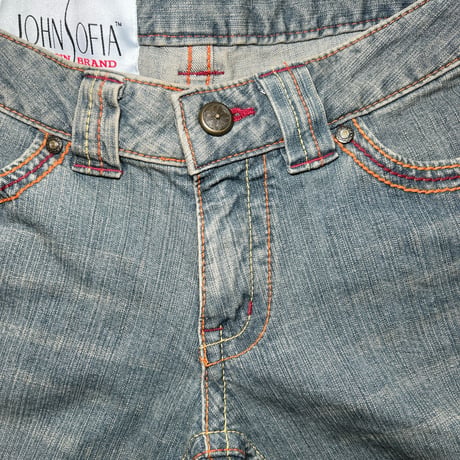 JOHN SOFIA Lowrise Flare Denim (Vintage Blue)｜ジョンソフィア ローライズ フレアデニム（ヴィンテージブルー）