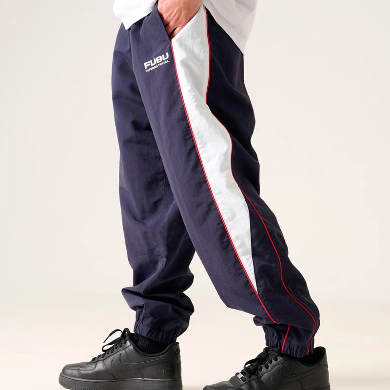 FUBU TRACK JACKET & PANTS “SET-UP” (NAVY)｜フブ トラ